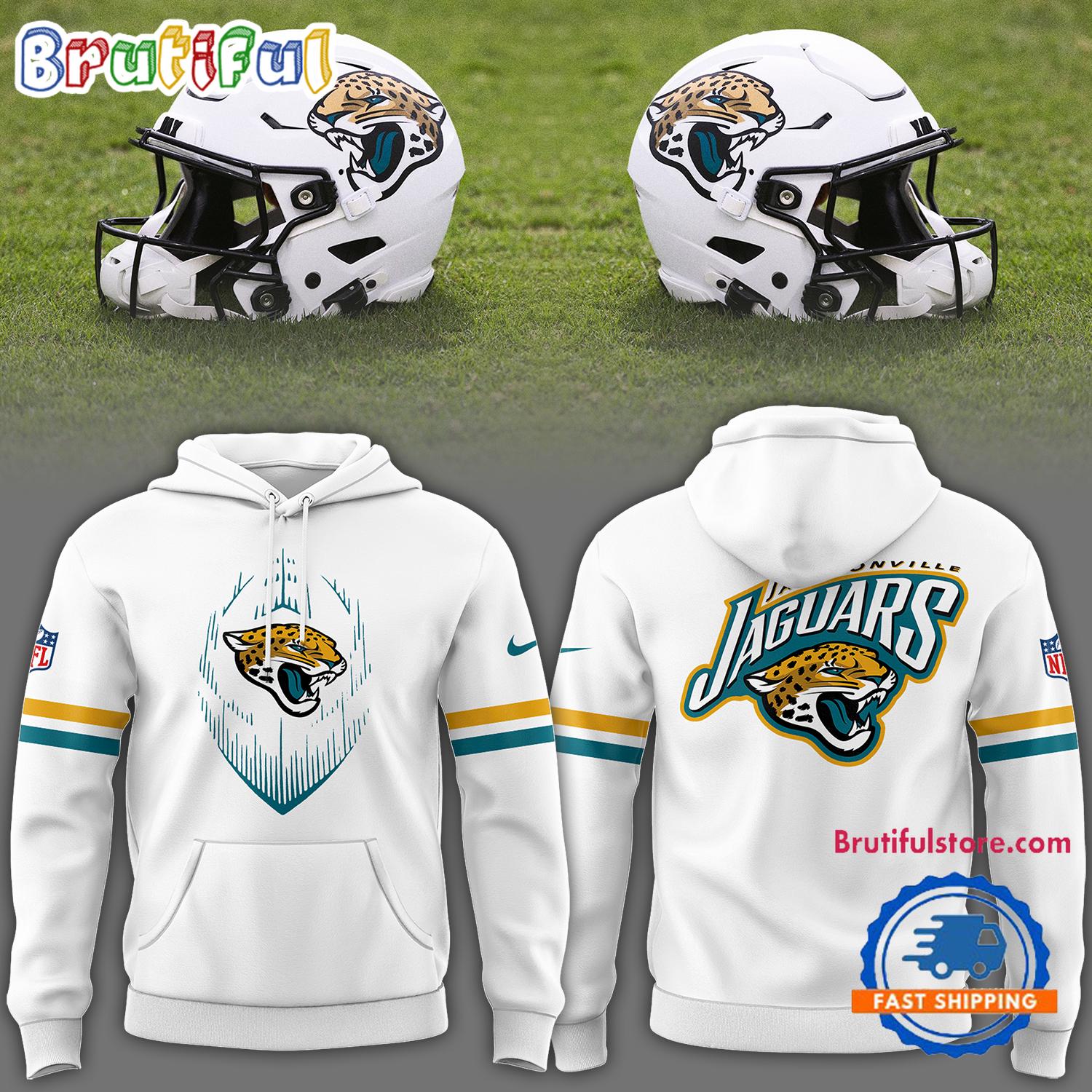 Jacksonville Jaguars NFL 2024 Limited Shell White Aura Hoodie1