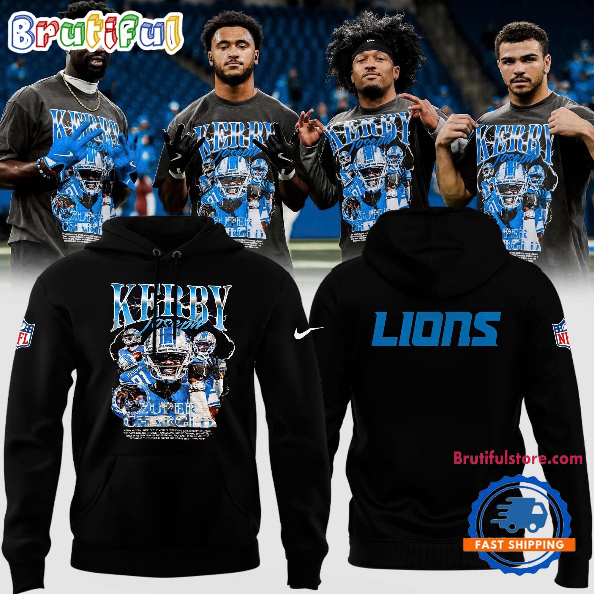 Kerby Detroit Lions 2024 NFL New Limited Hoodie
