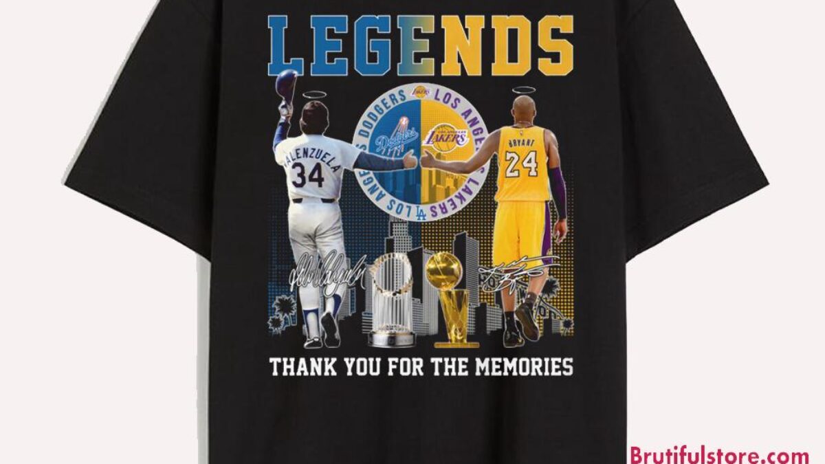 Los Angeles Dodgers And Los Angeles Lakers Legends Graphics Print
