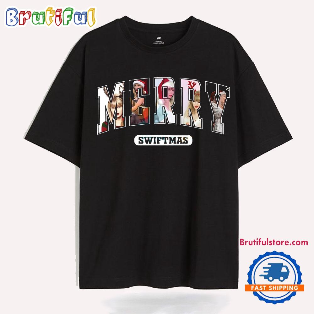 Merry Swiftmas Christmas Eras Tour Taylor Swift New T Shirt