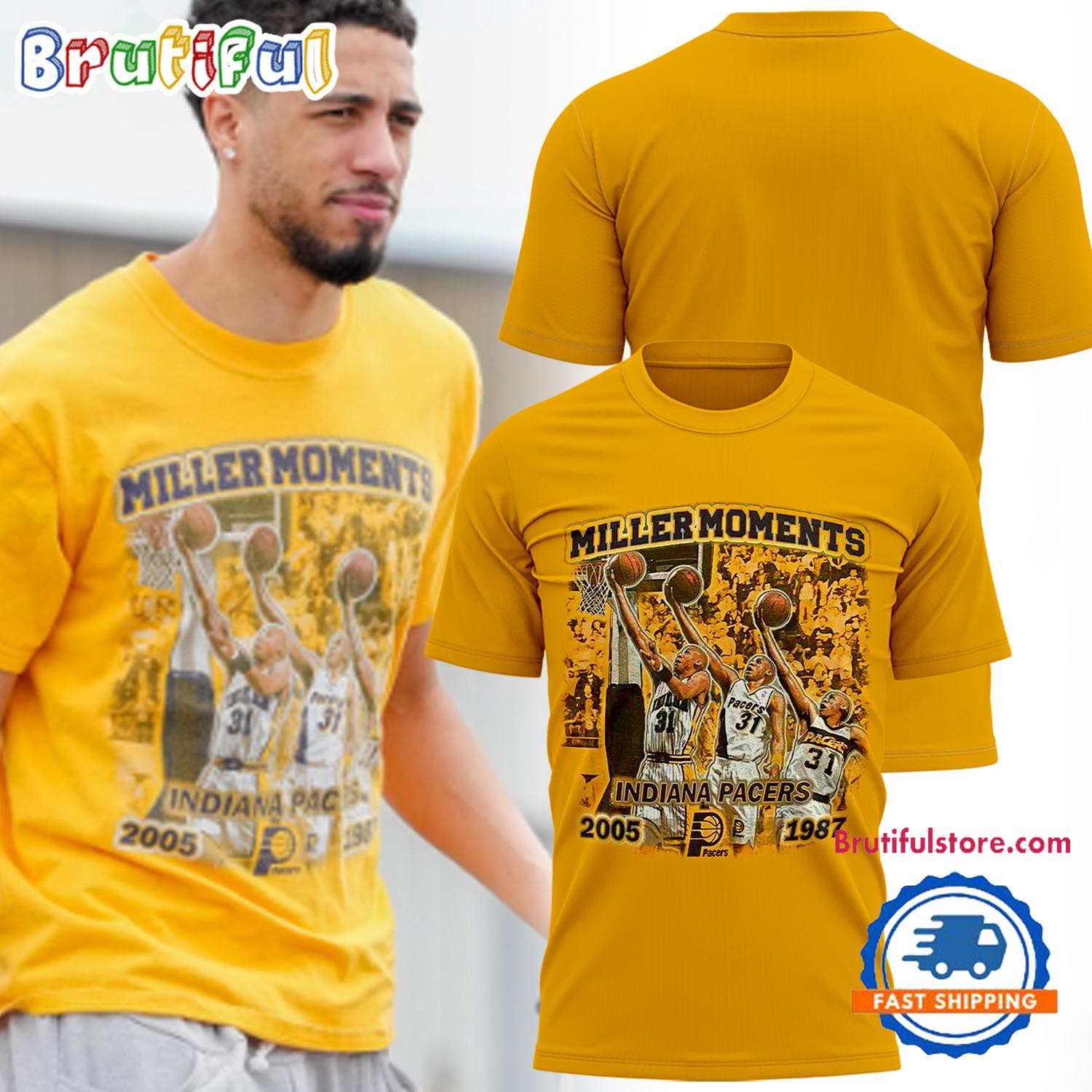 Miller Moments Indiana Pacers Limited Edition T Shirt