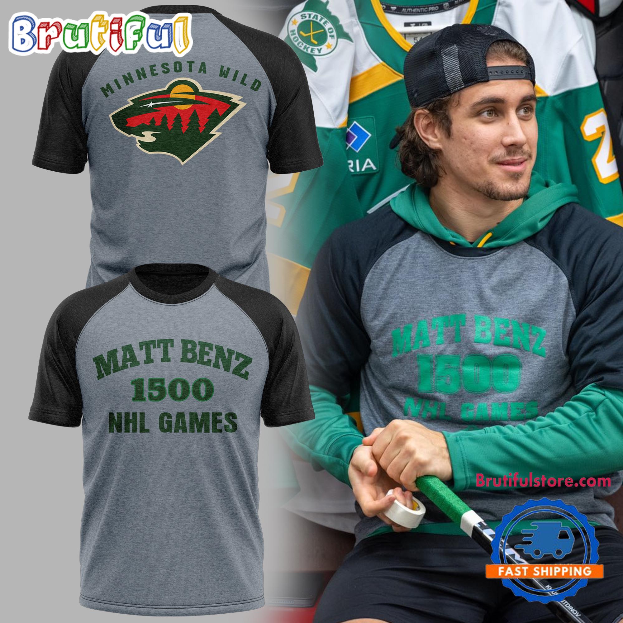 Minnesota Wild Matt Benz NHL Game 2024 Limited Edition New T Shirt