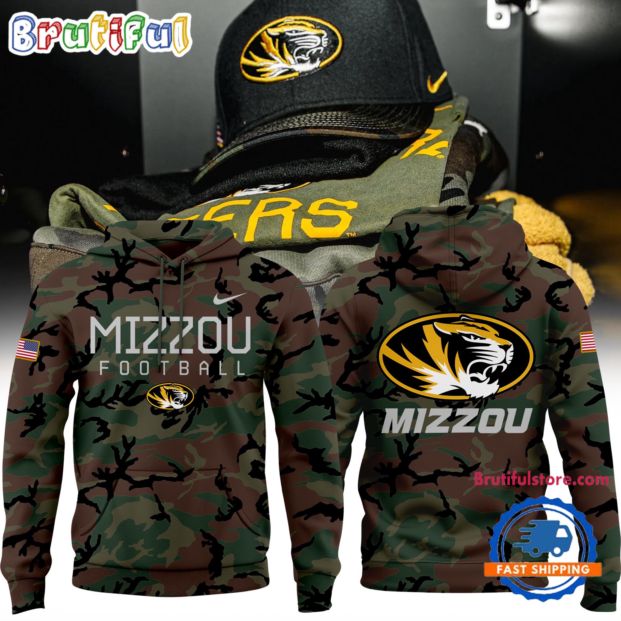 Missouri Tigers Football Limited Edition 2024 Military Appreciation Hoodie