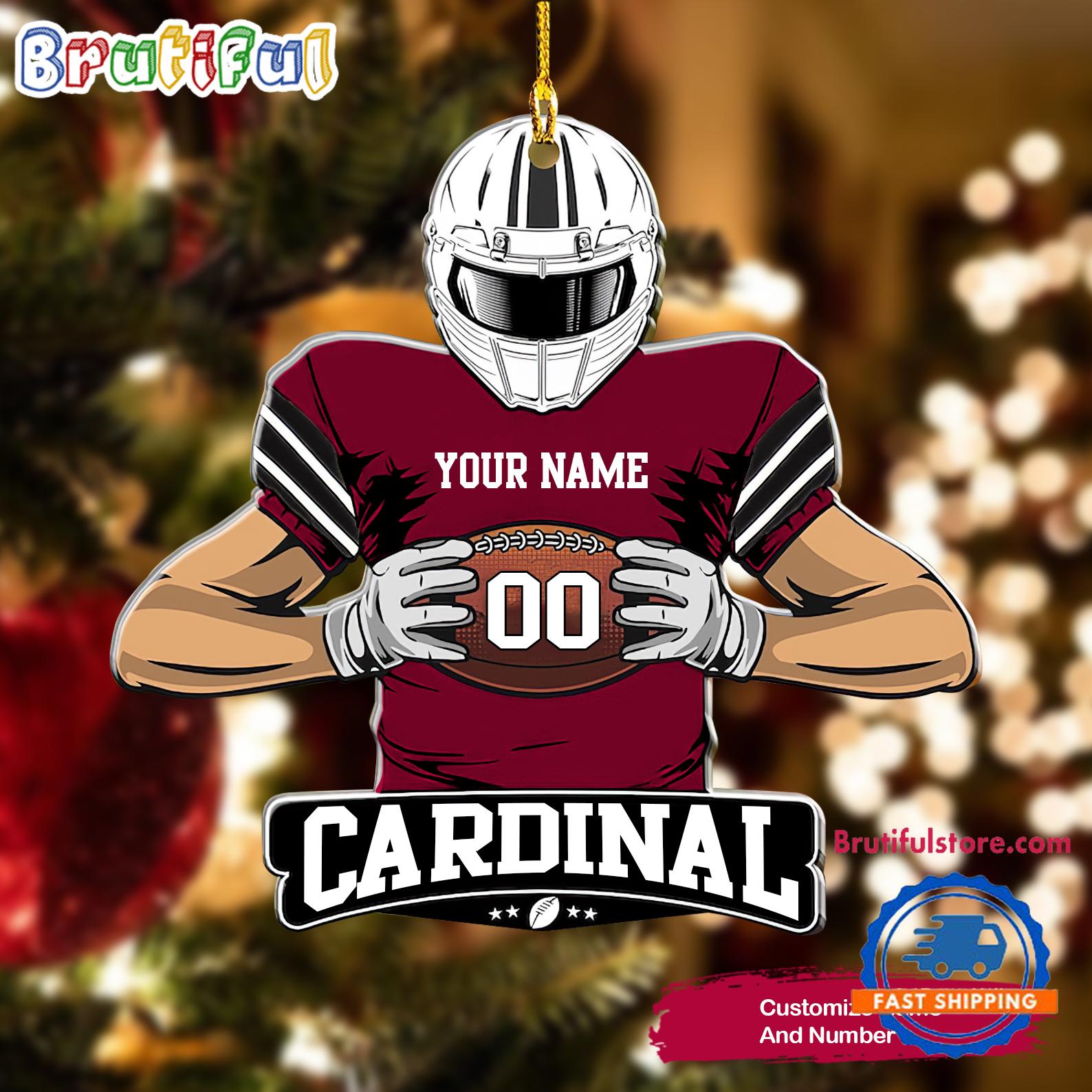 NFL Arizona Cardinals Special Football Game Player Christmas Ornament