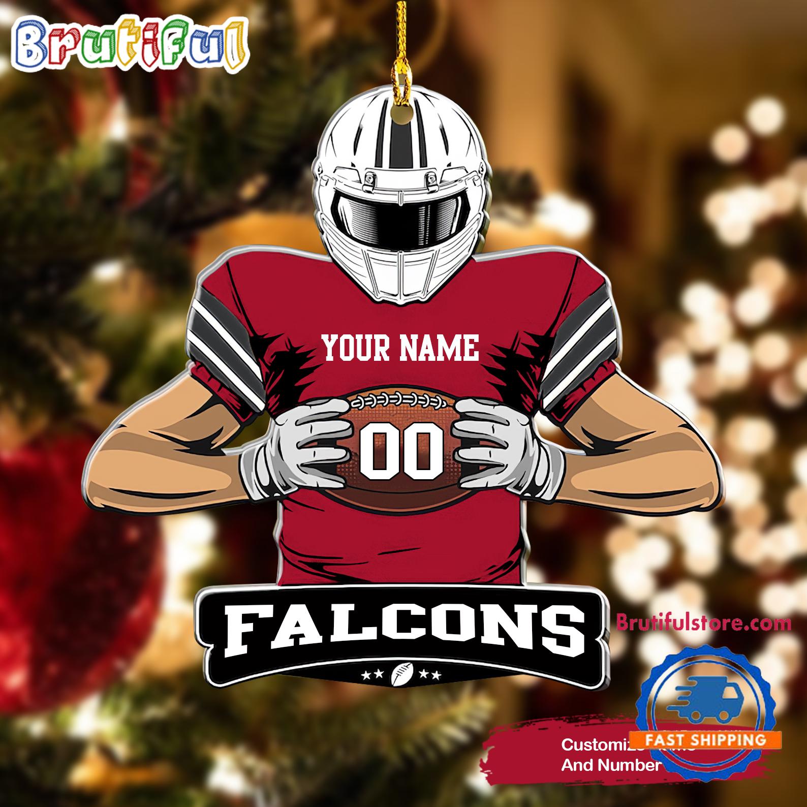 NFL Atlanta Falcons Special Football Game Player Christmas Ornament