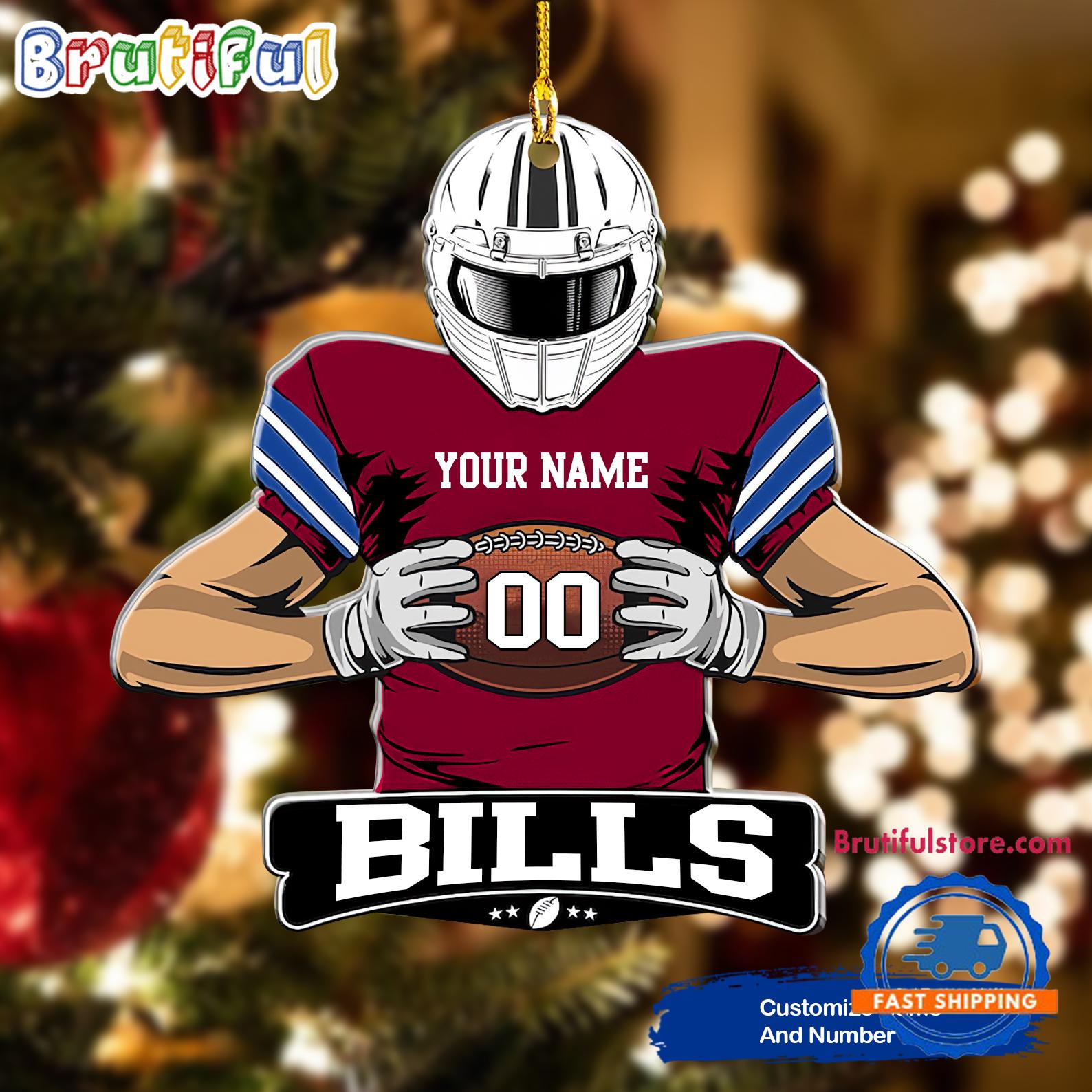 NFL Buffalo Bills Special Football Game Player Christmas Ornament