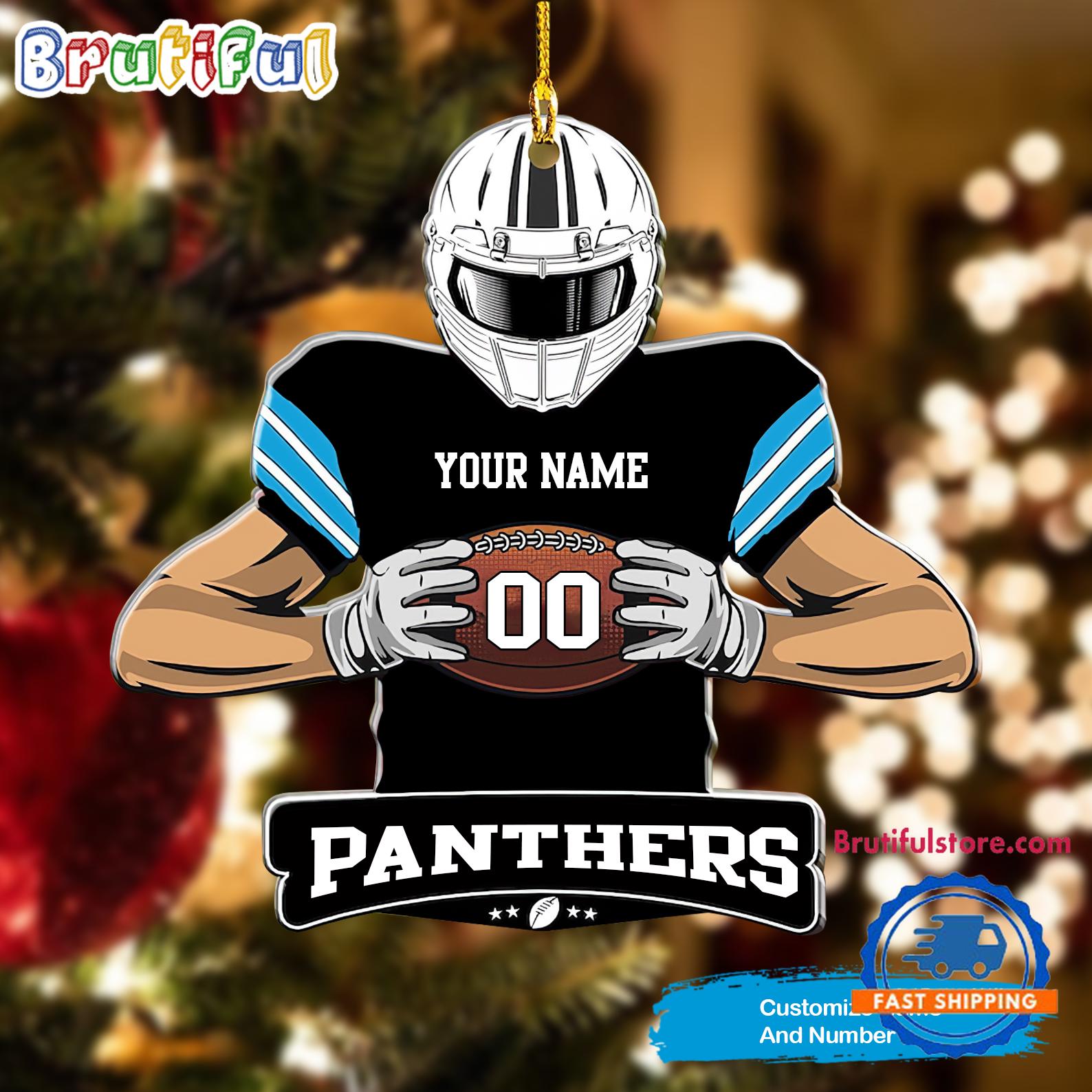 NFL Carolina Panthers Special Football Game Player Christmas Ornament
