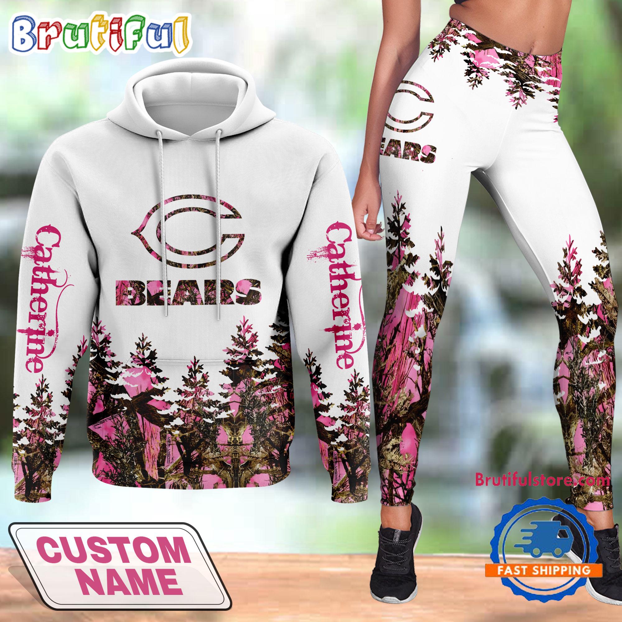 NFL Chicago Bears Special Football Hunting Hoodie And Leggings, Football Limited Hoodie Legging Set