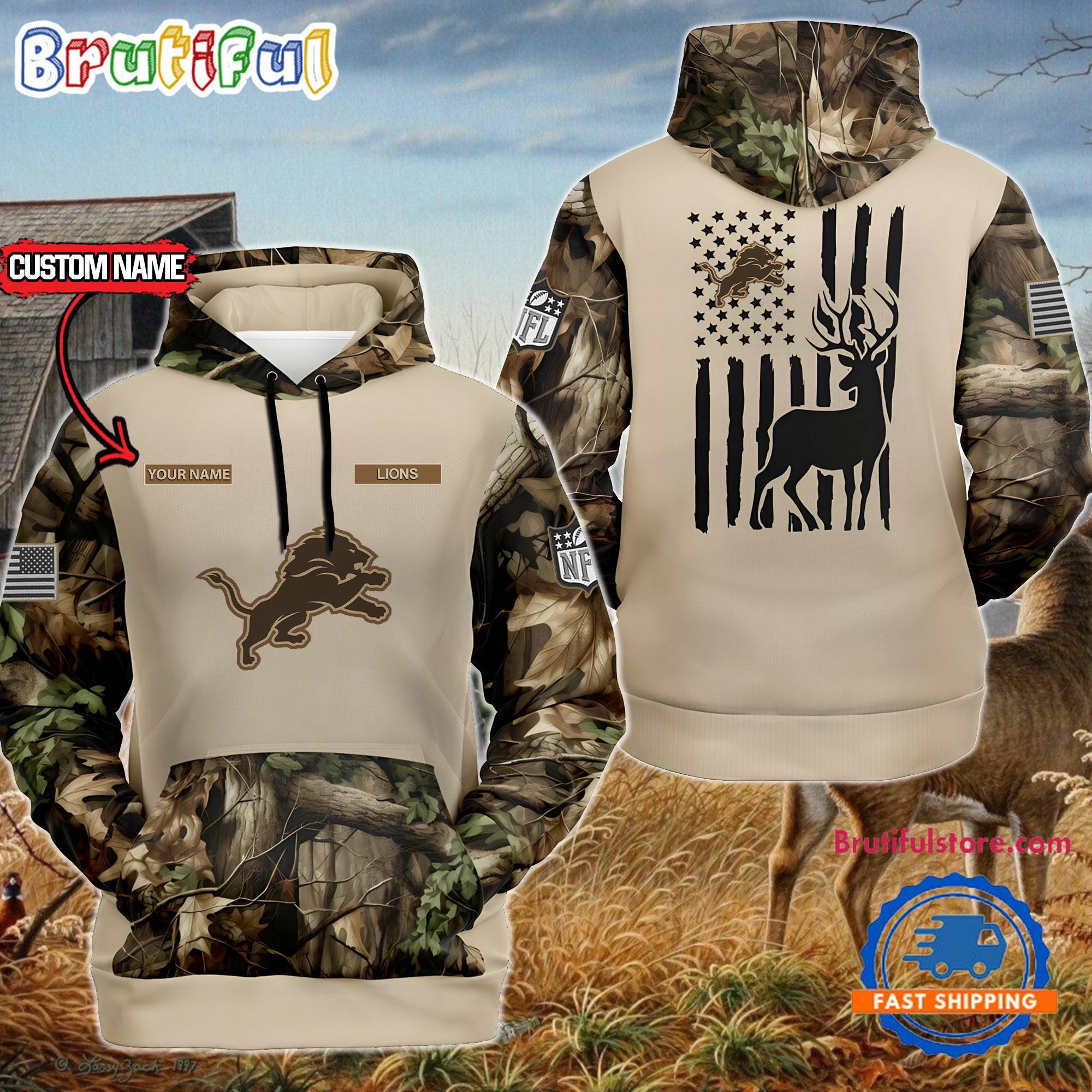 NFL Detroit Lions Special Deer Hunting Custom Hoodie, Sweatshirt, TShirt