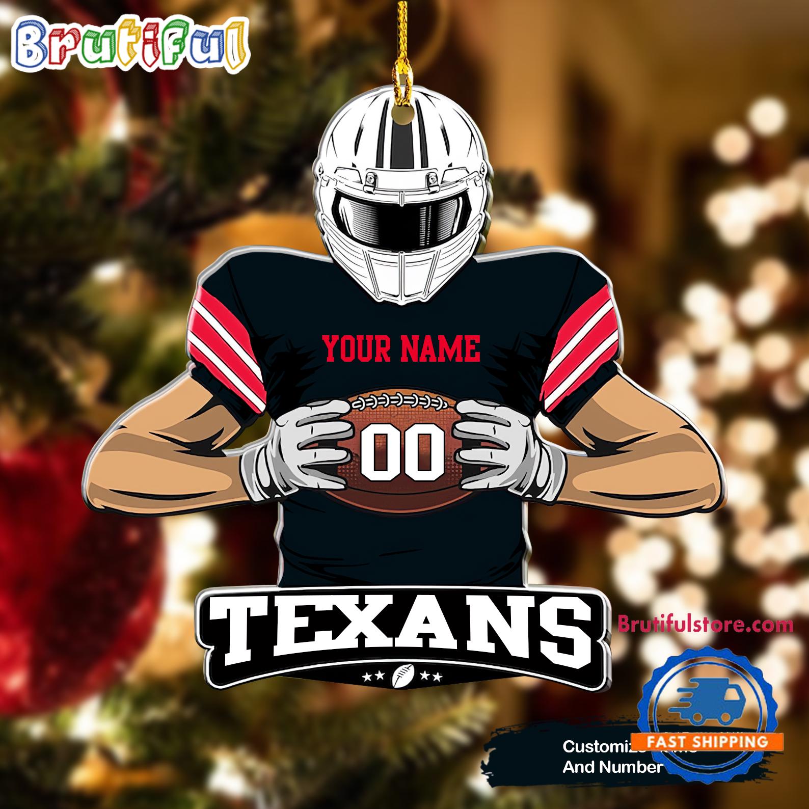 NFL Houston Texans Special Football Game Player Christmas Ornament