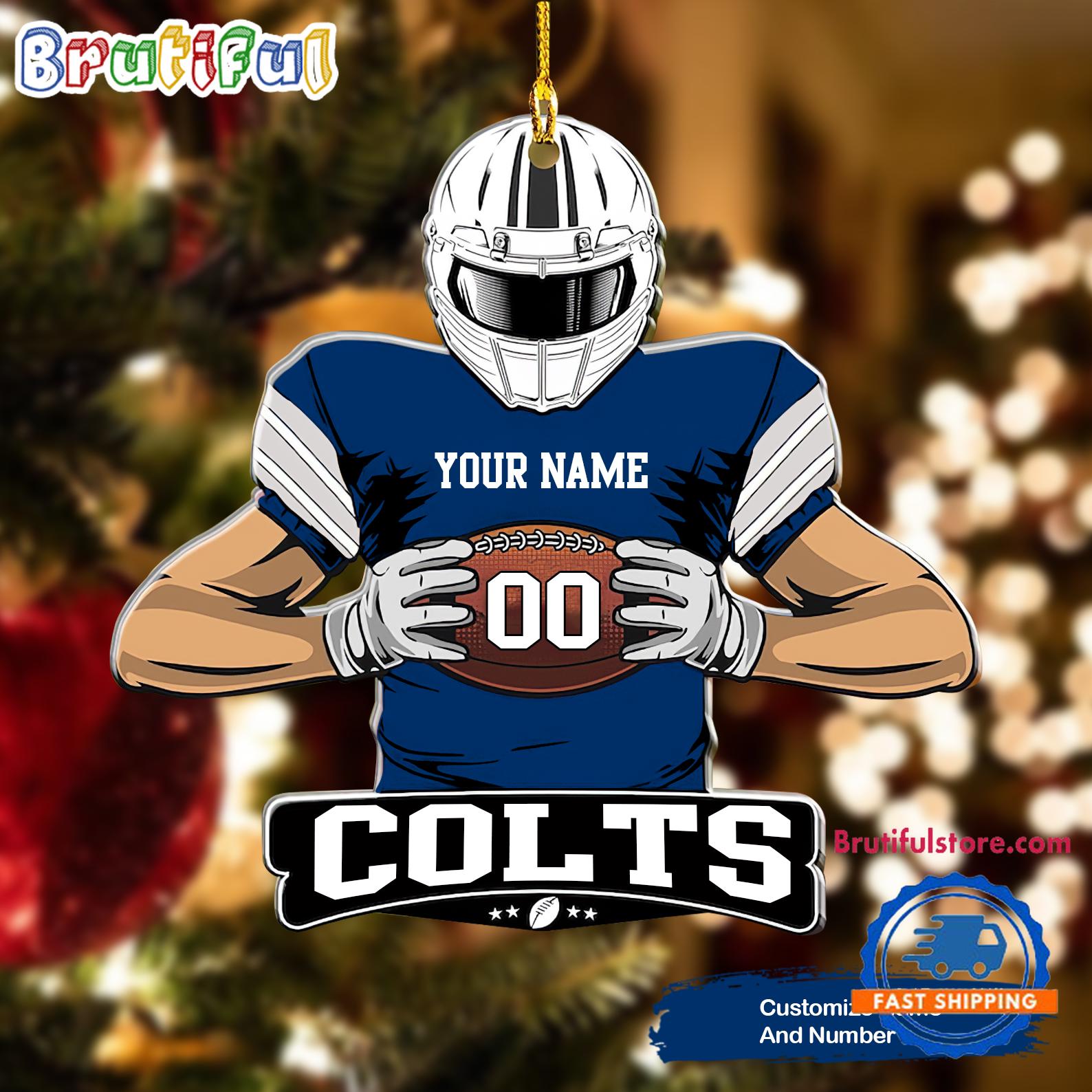 NFL Indianapolis Colts Special Football Game Player Christmas Ornament