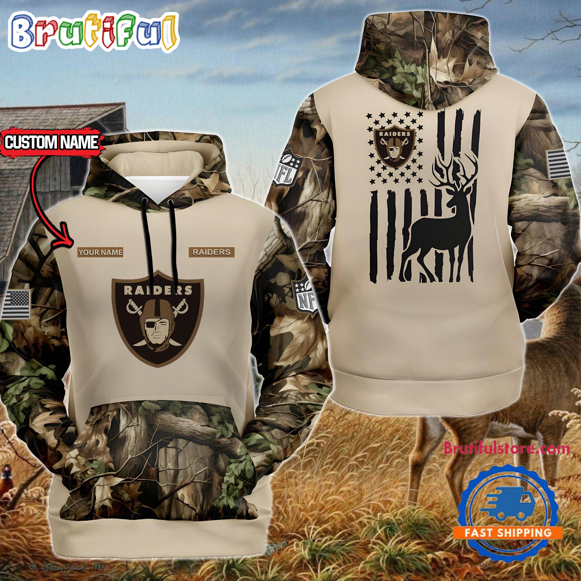 NFL Las Vegas Raiders Special Deer Hunting Custom Hoodie, Sweatshirt, TShirt