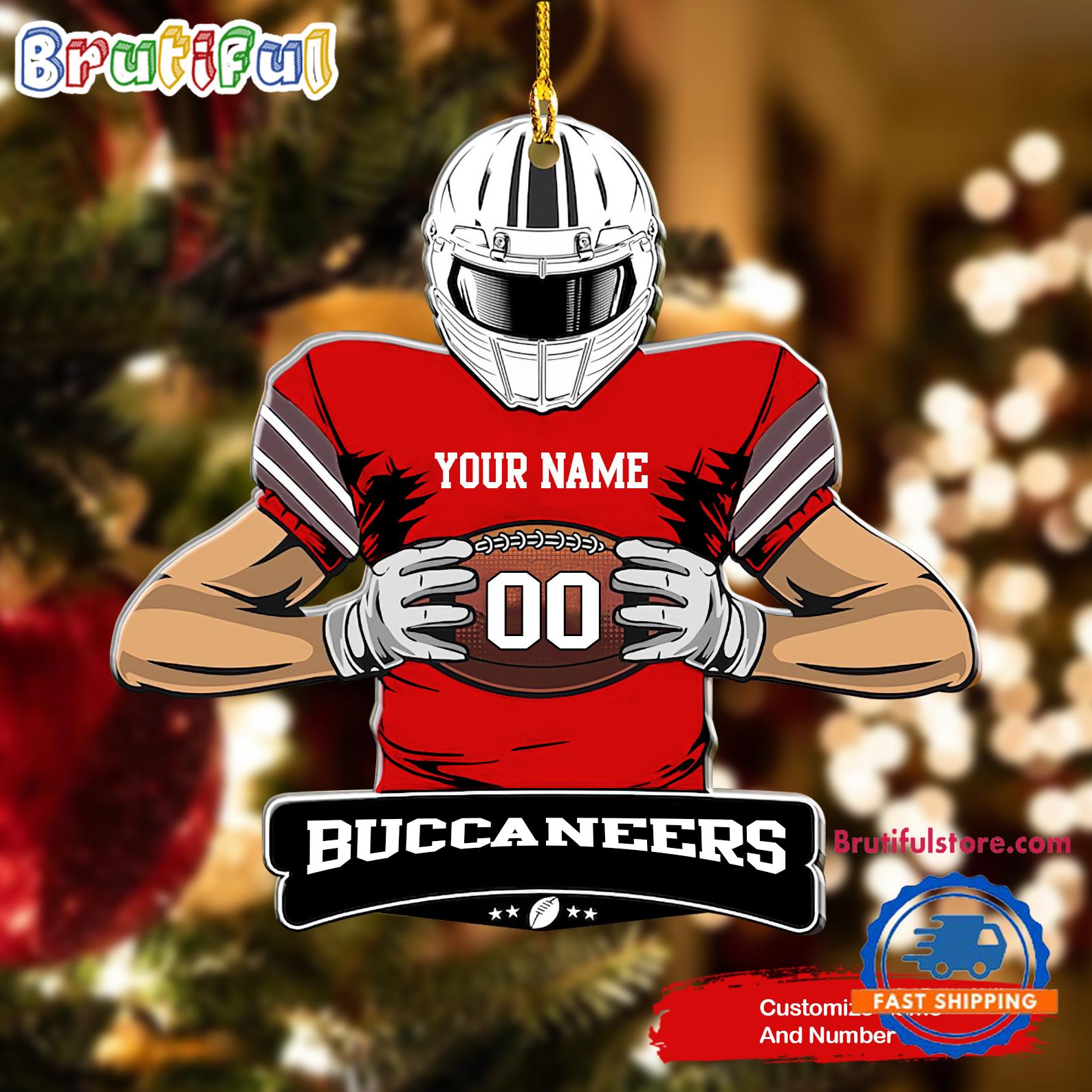 NFL Tampa Bay Buccaneers Special Football Game Player Christmas Ornament