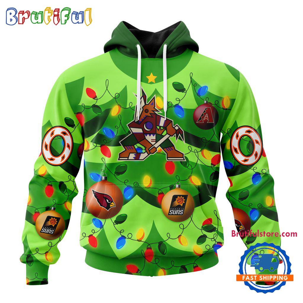 NHL Arizona Coyotes Specialized Christmass Tree Color And City's Sport Teams Hoodie, Sweatshirt, T Shirt