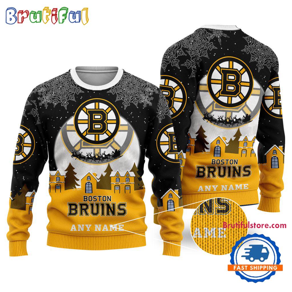 NHL Boston Bruins Hockey New Design Litmited Christmas Ugly Sweater