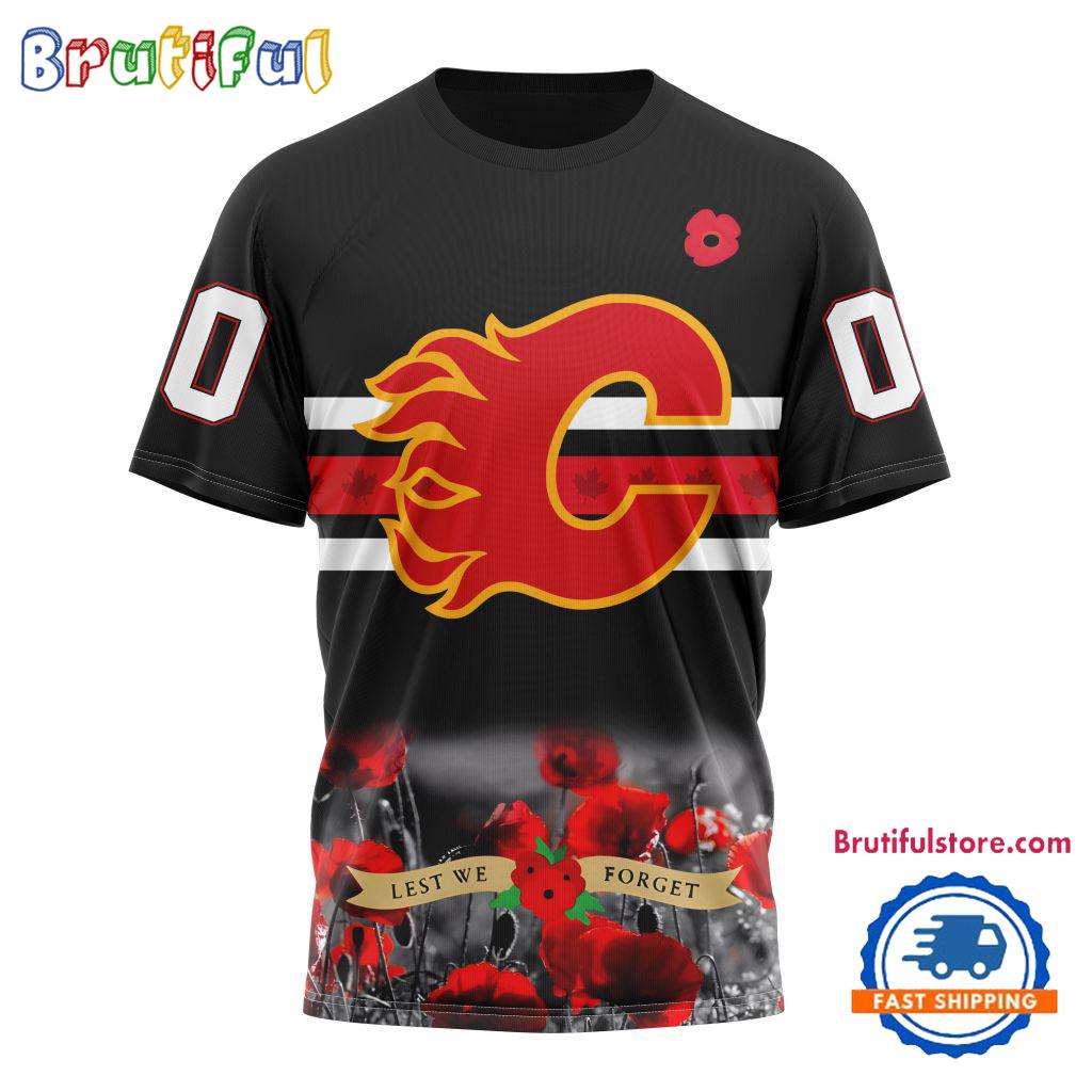 NHL Calgary Flames Hockey Special Remembrance Day TShirt, Hoodie, Sweatshirt