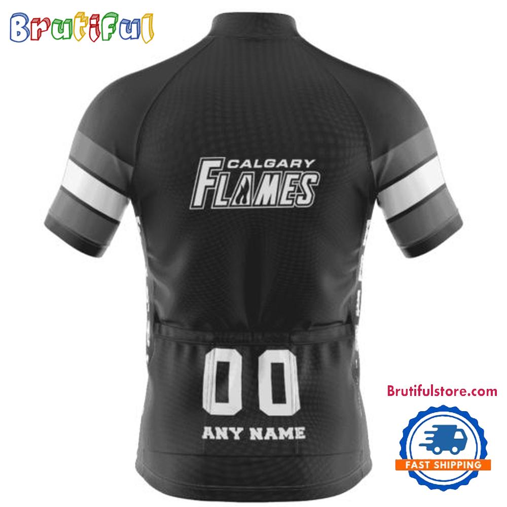 NHL Calgary Flames Special Mono Cycling Jersey, Hockey Team Design Jersey