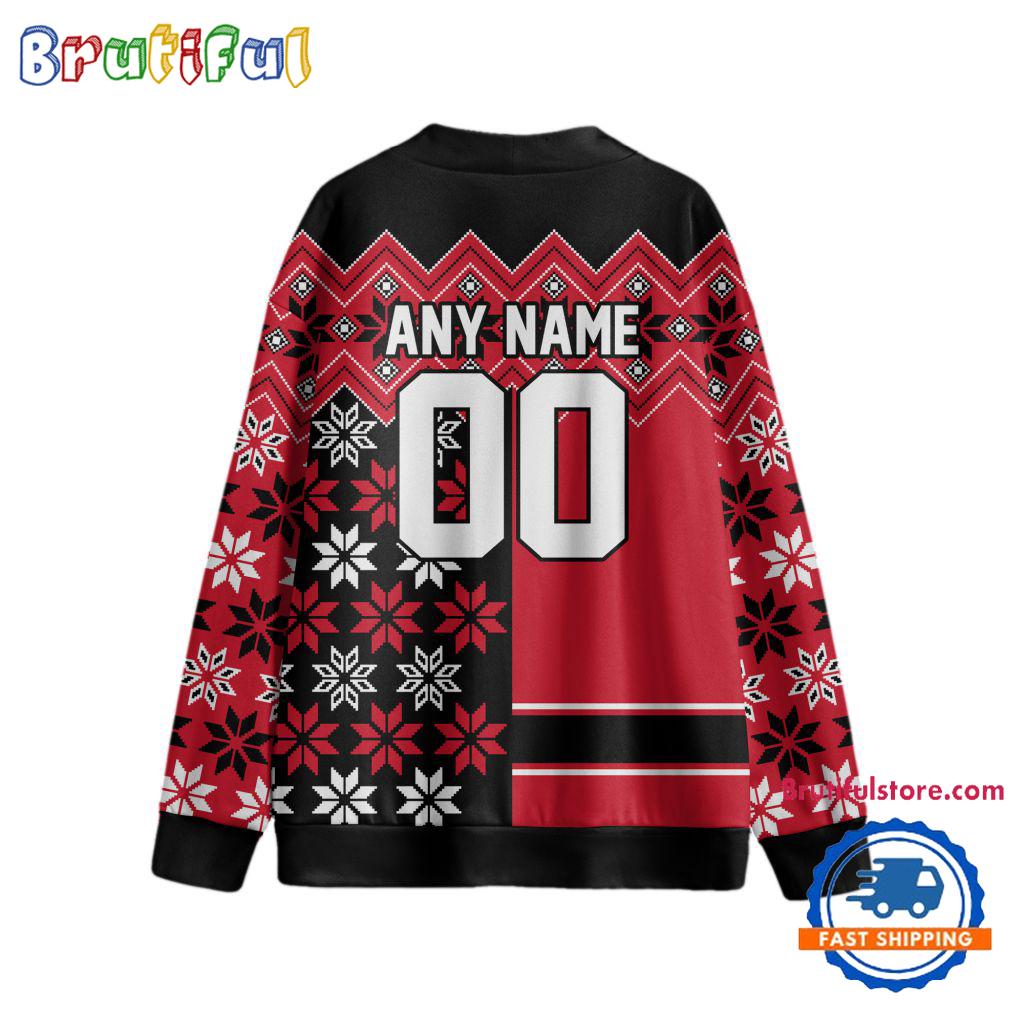 NHL Chicago Blackhawks Spcial Ugly Christmas Hockey Design Cardigan, Hockey Fans Cardigan Shirt
