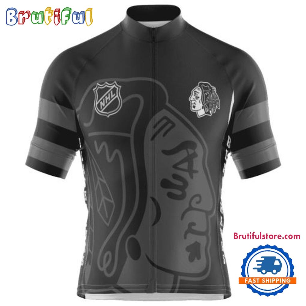 NHL Chicago Blackhawks Special Mono Cycling Jersey, Hockey Team Design Jersey