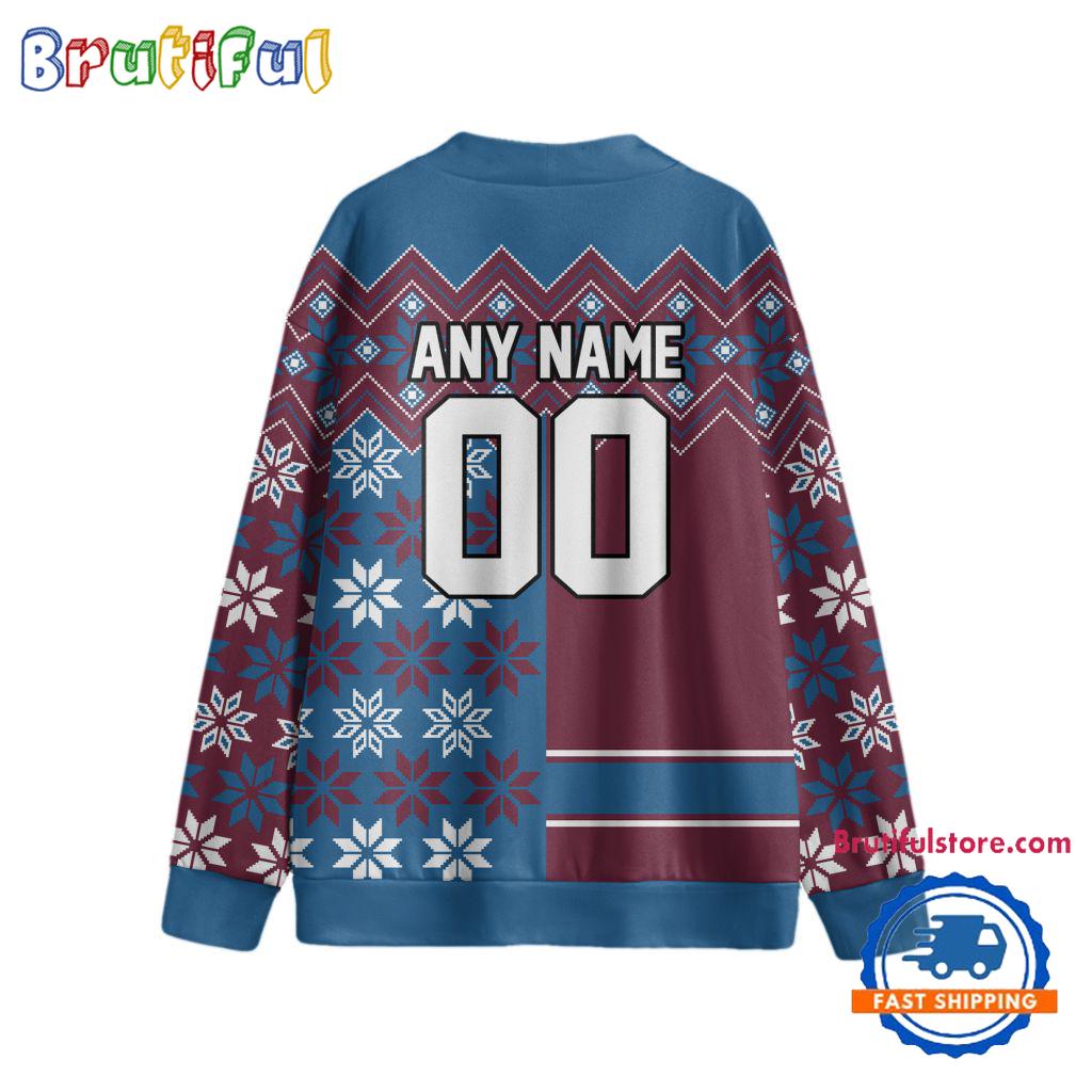 NHL Colorado Avalanche Spcial Ugly Christmas Hockey Design Cardigan, Hockey Fans Cardigan Shirt