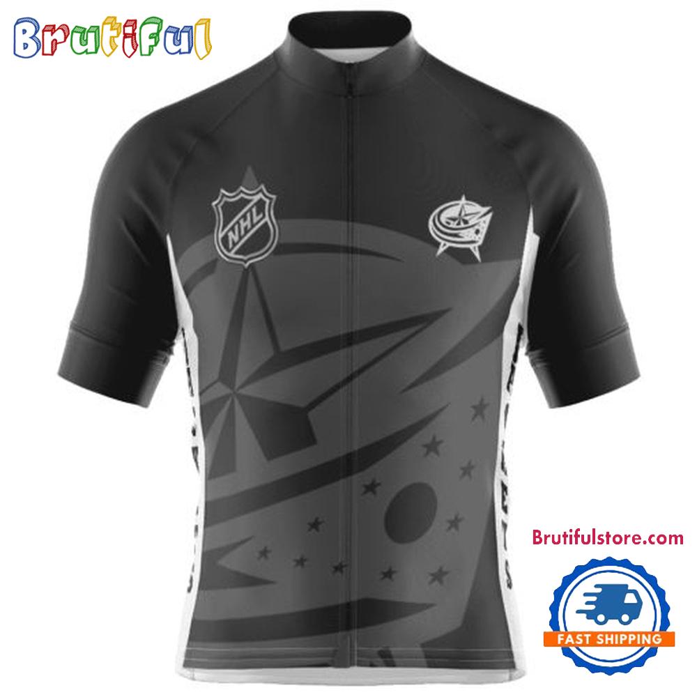 NHL Columbus Blue Jackets Special Mono Cycling Jersey, Hockey Team Design Jersey