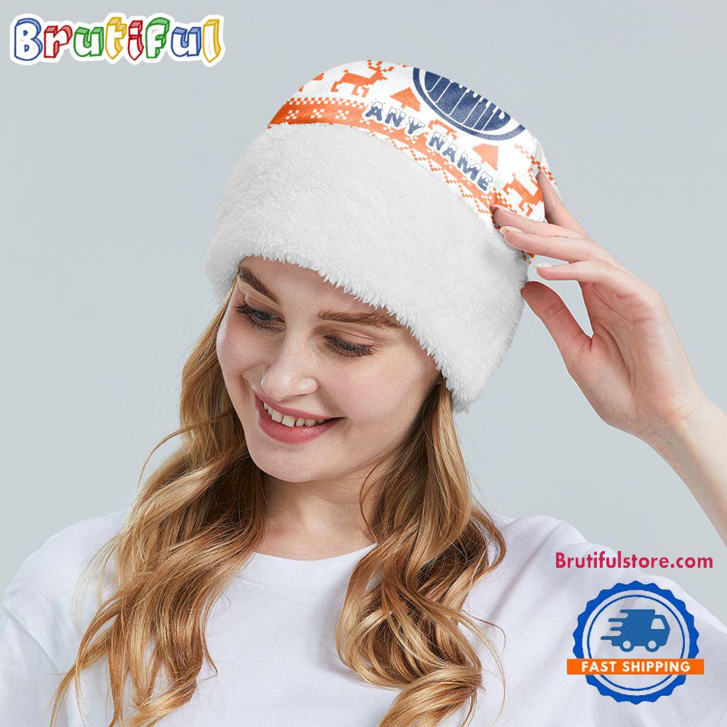 NHL Edmonton Oilers Hockey Team Christmas Hat, Sport Santa Hats, Christmas Hat Gift