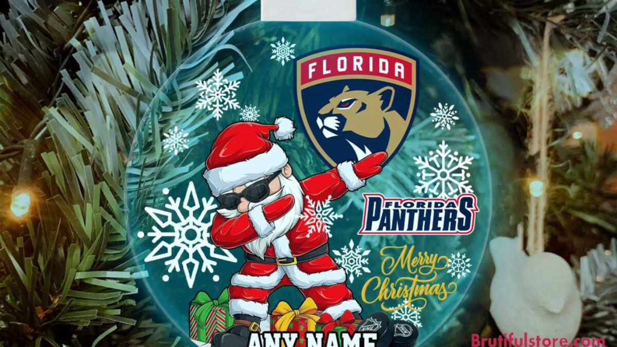 NHL Florida Panthers Personalized Santa Claus Hockey Team Logo