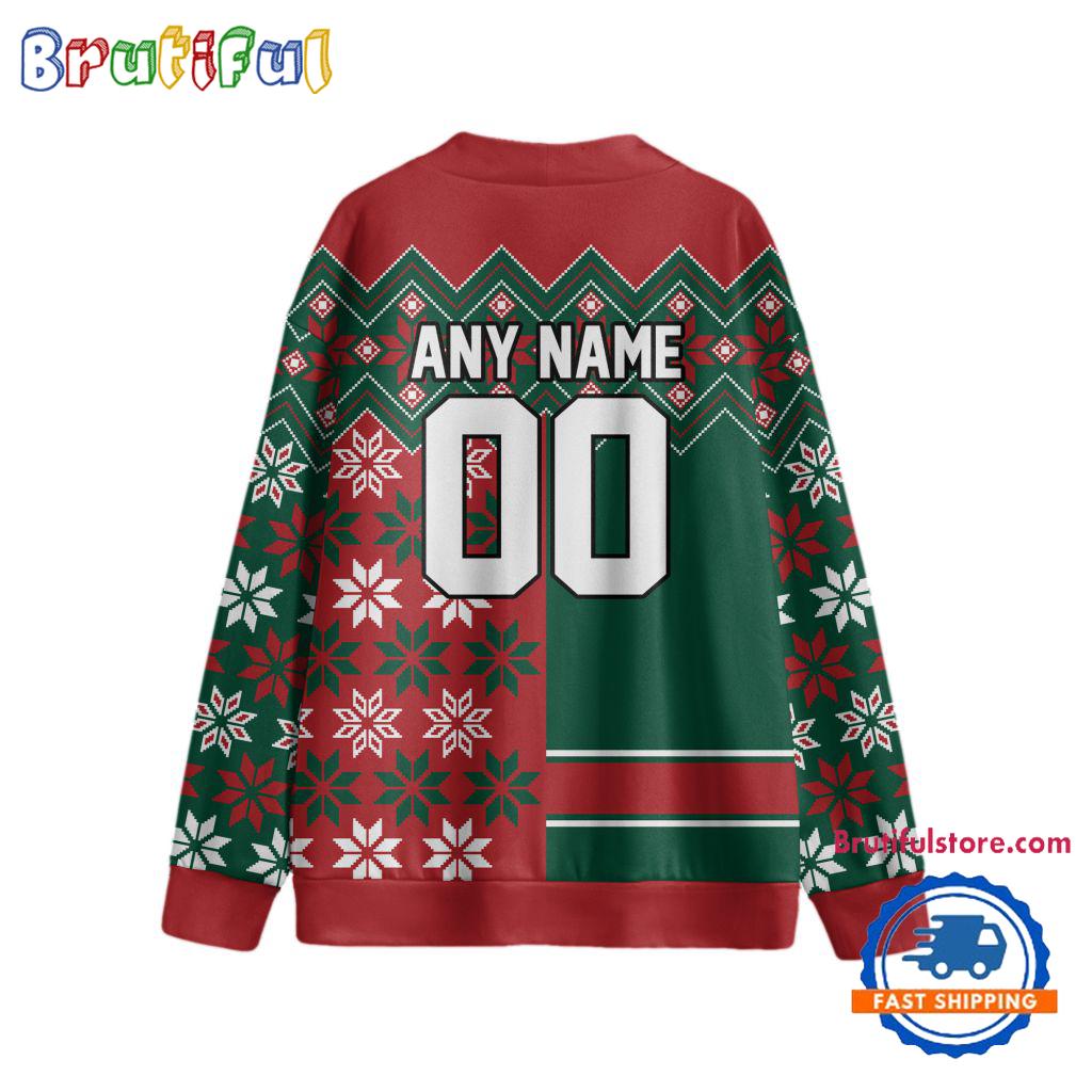 NHL Minnesota Wild Spcial Ugly Christmas Hockey Design Cardigan, Hockey Fans Cardigan Shirt