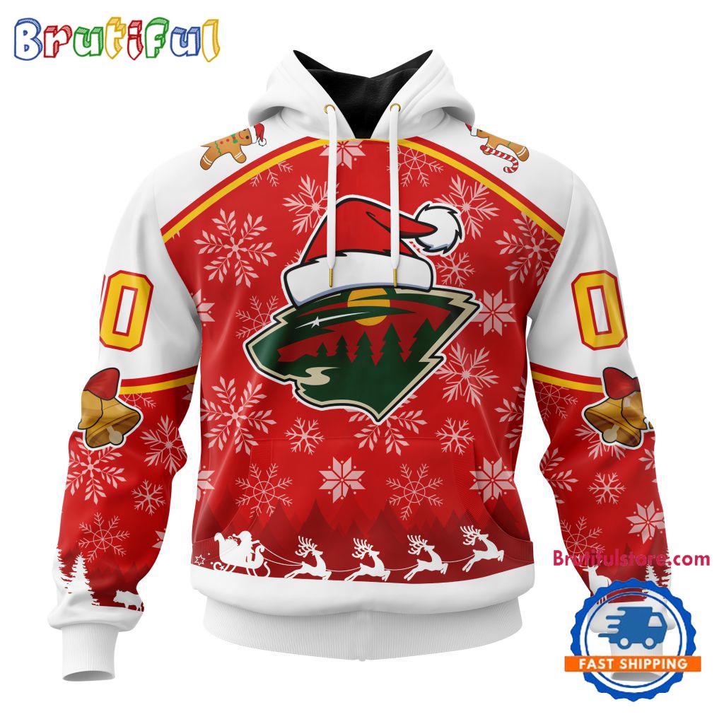 NHL Minnesota Wild Special Santa Hats Logo Team Merry Christmas Hoodie, TShirt, Sweatshirt