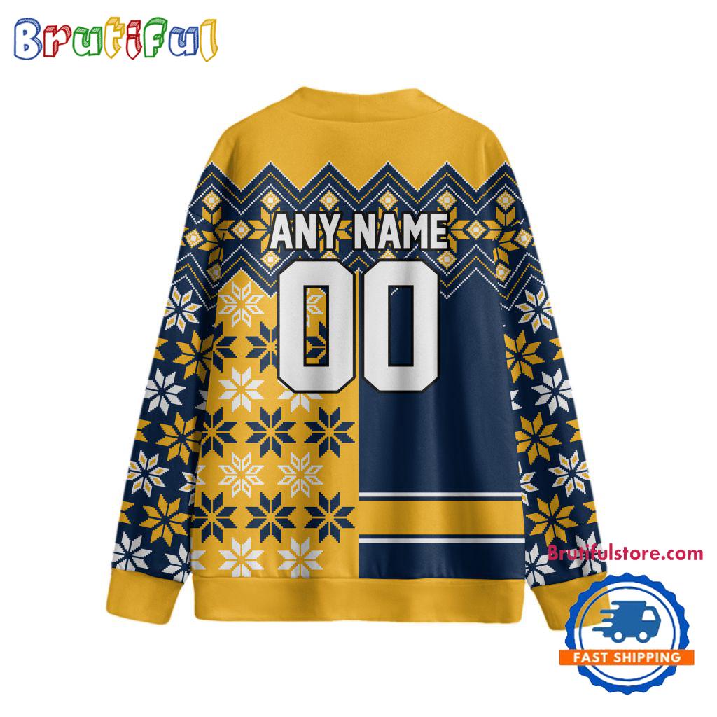 NHL Nashville Predators Spcial Ugly Christmas Hockey Design Cardigan, Hockey Fans Cardigan Shirt