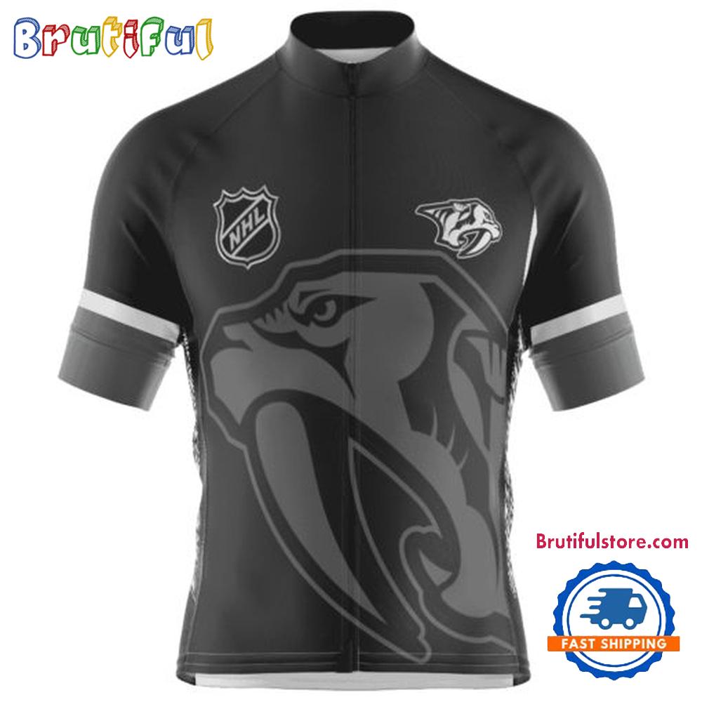 NHL Nashville Predators Special Mono Cycling Jersey, Hockey Team Design Jersey