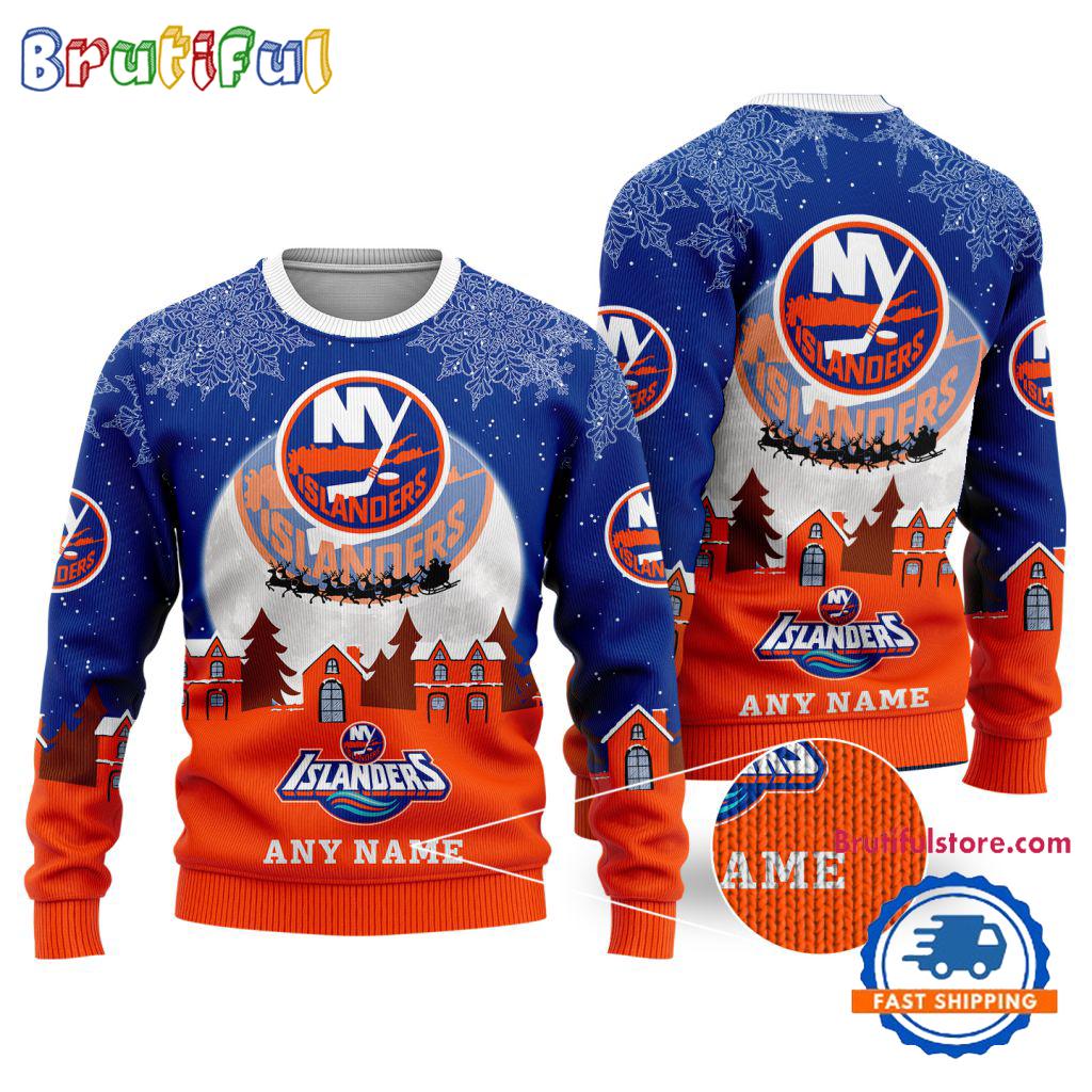 NHL New York Islanders Hockey New Design Litmited Christmas Ugly Sweater