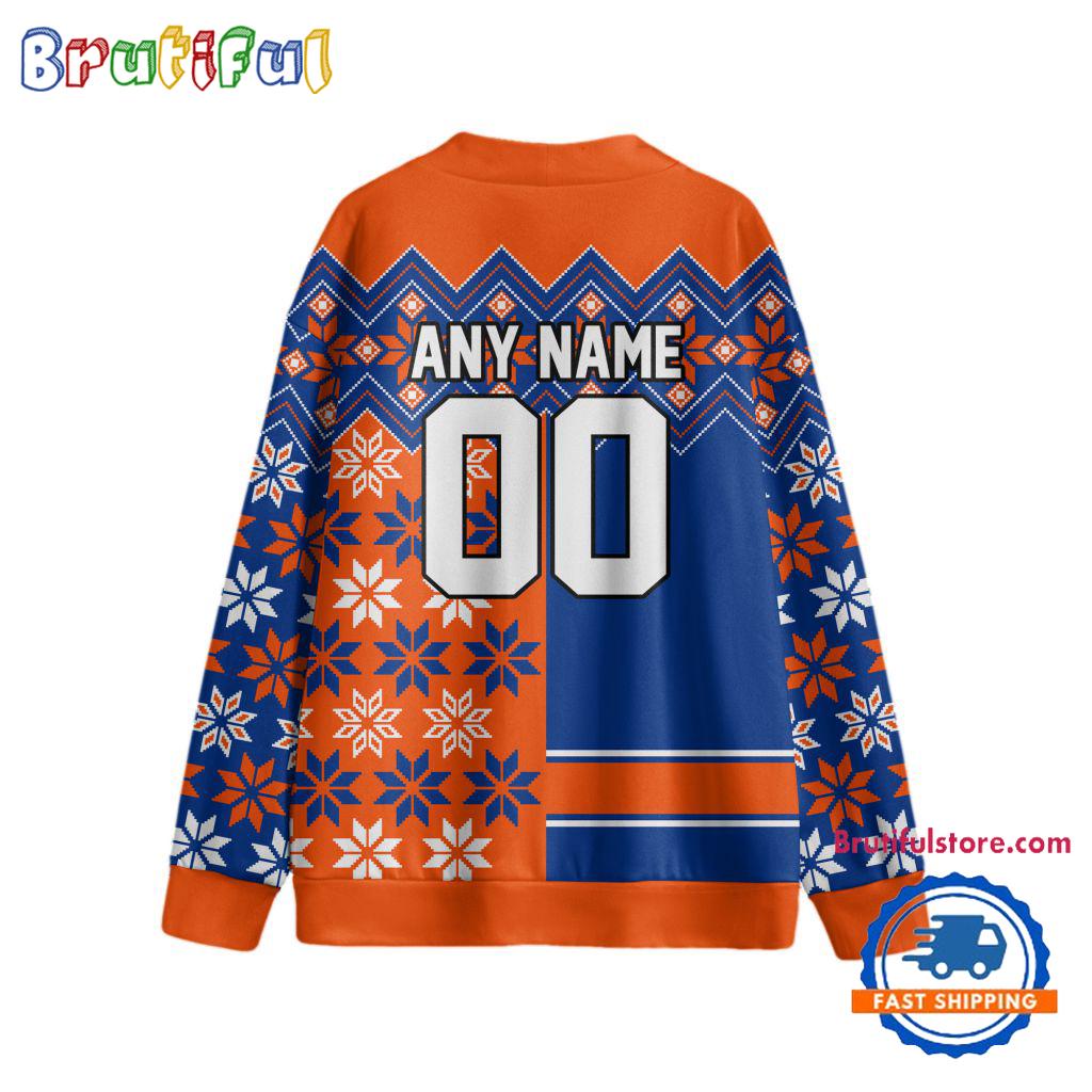 NHL New York Islanders Spcial Ugly Christmas Hockey Design Cardigan, Hockey Fans Cardigan Shirt
