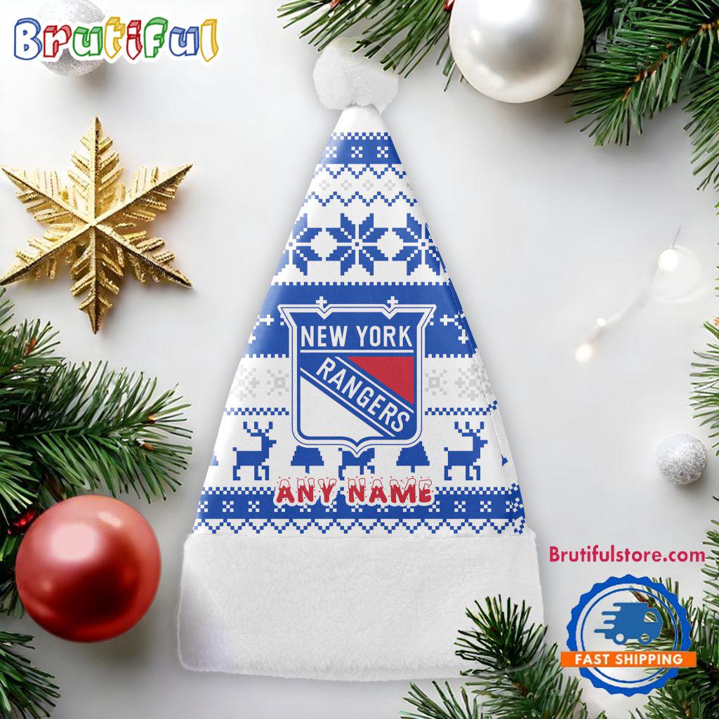 NHL New York Rangers Hockey Team Christmas Hat, Sport Santa Hats, Christmas Hat Gift