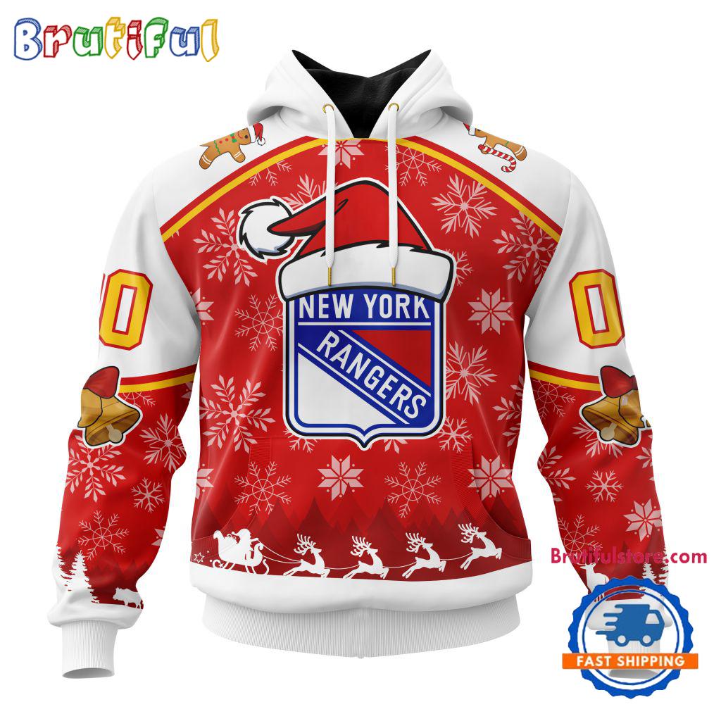 NHL New York Rangers Special Santa Hats Logo Team Merry Christmas Hoodie, TShirt, Sweatshirt