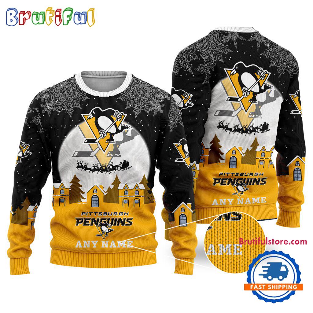 NHL Pittsburgh Penguins Hockey New Design Litmited Christmas Ugly Sweater