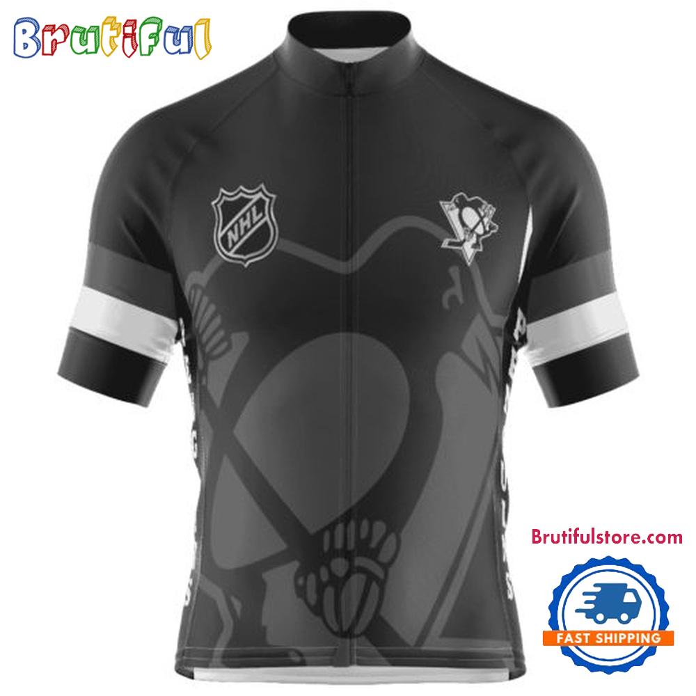 NHL Pittsburgh Penguins Special Mono Cycling Jersey, Hockey Team Design Jersey