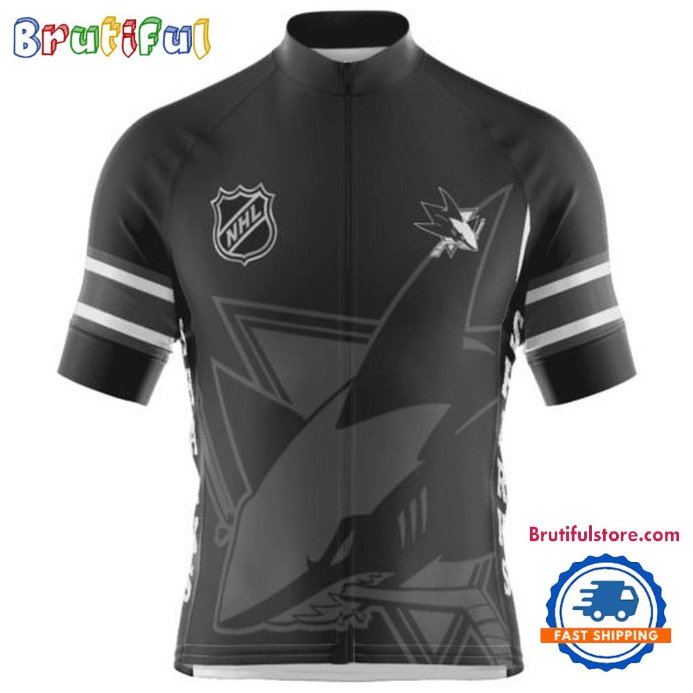 NHL San Jose Sharks Special Mono Cycling Jersey, Hockey Team Design Jersey