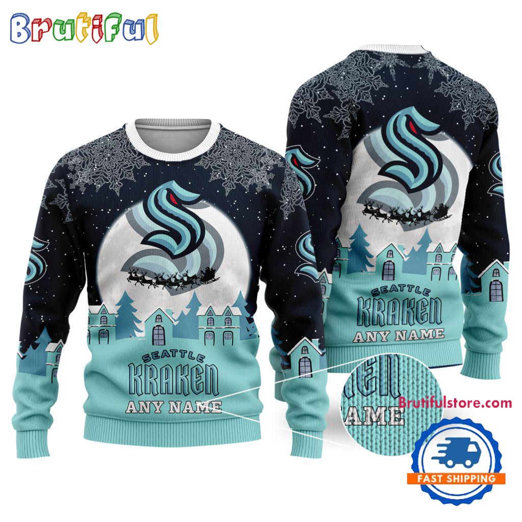 NHL Seattle Kraken Hockey New Design Litmited Christmas Ugly Sweater