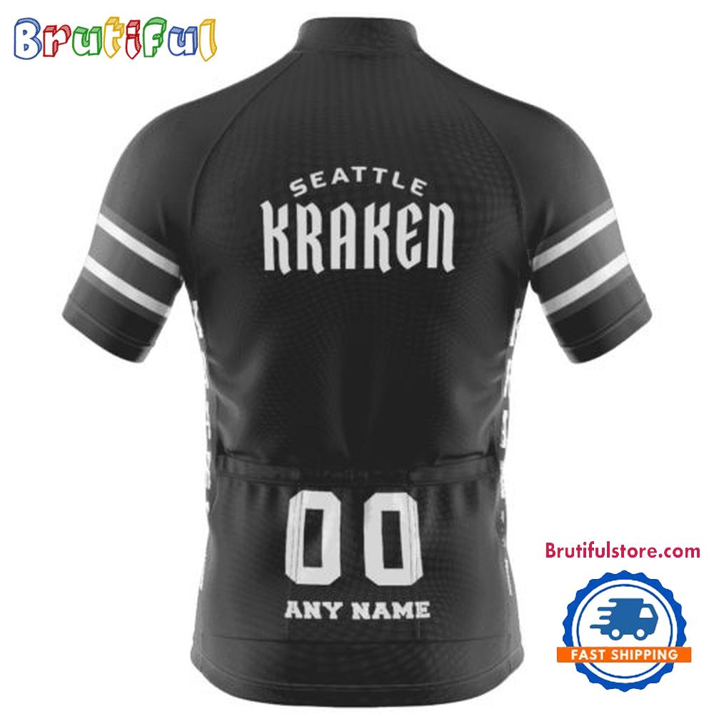 NHL Seattle Kraken Special Mono Cycling Jersey, Hockey Team Design Jersey