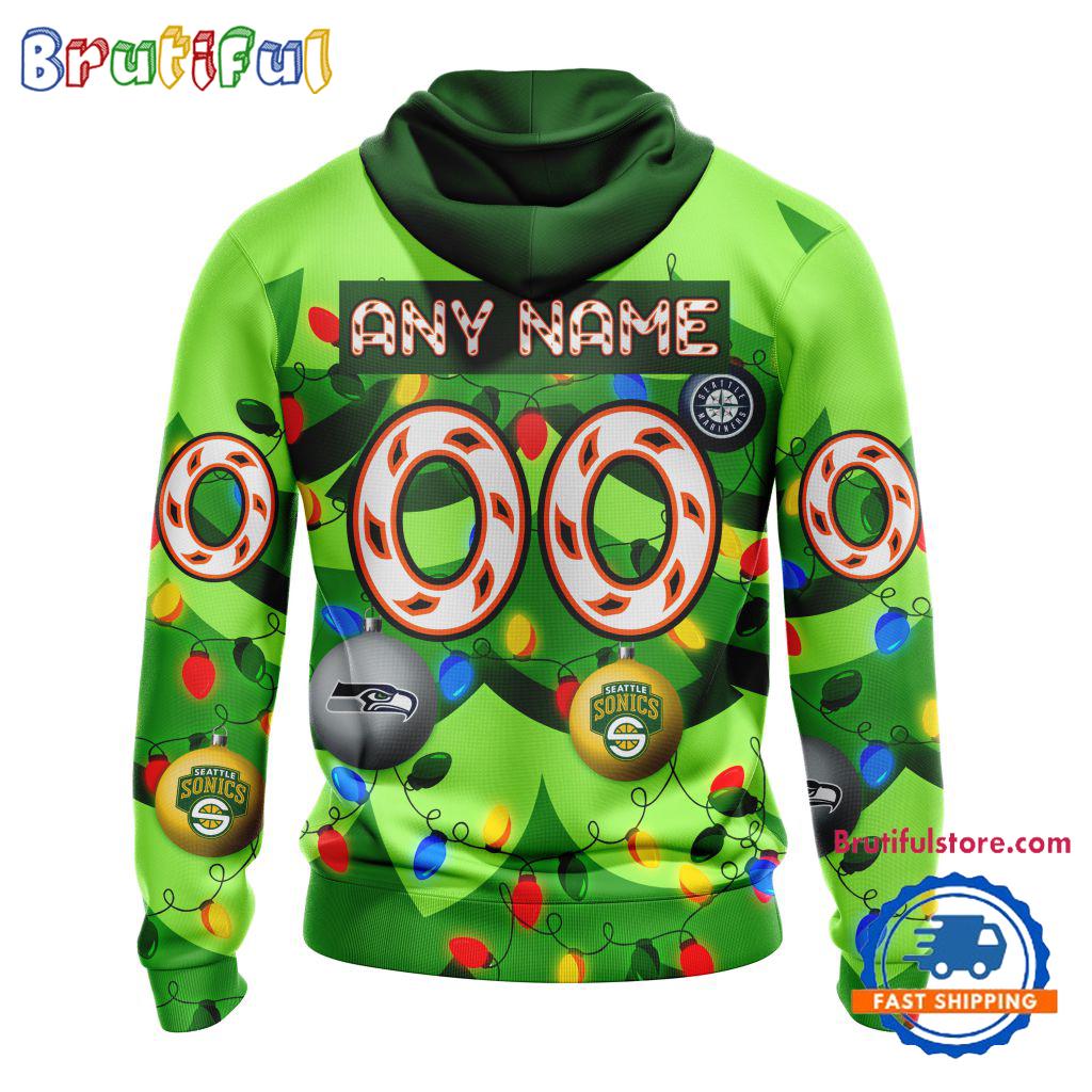 NHL Seattle Kraken Specialized Christmass Tree Color And City's Sport Teams Hoodie, Sweatshirt, T Shirt