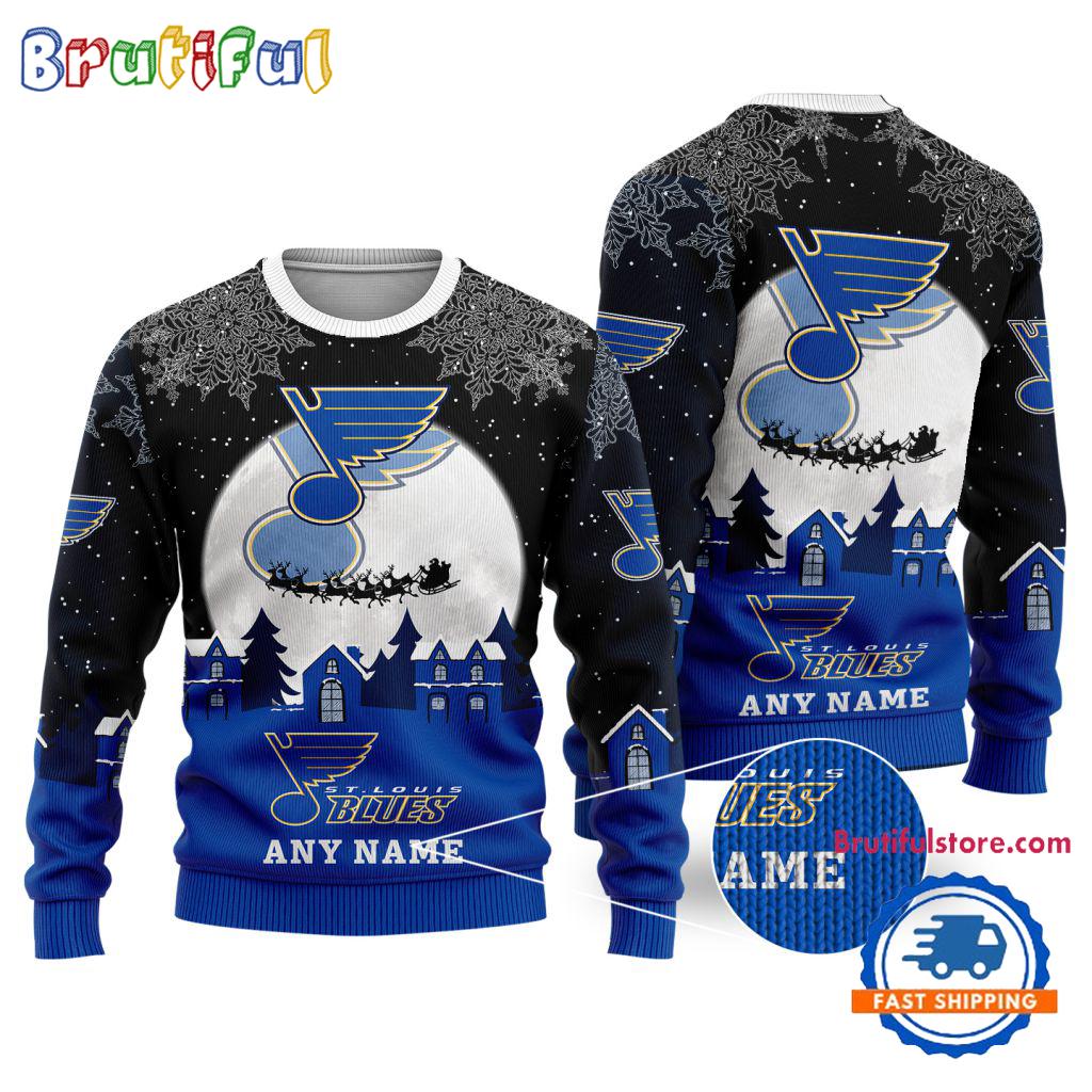 NHL St. Louis Blues Hockey New Design Litmited Christmas Ugly Sweater