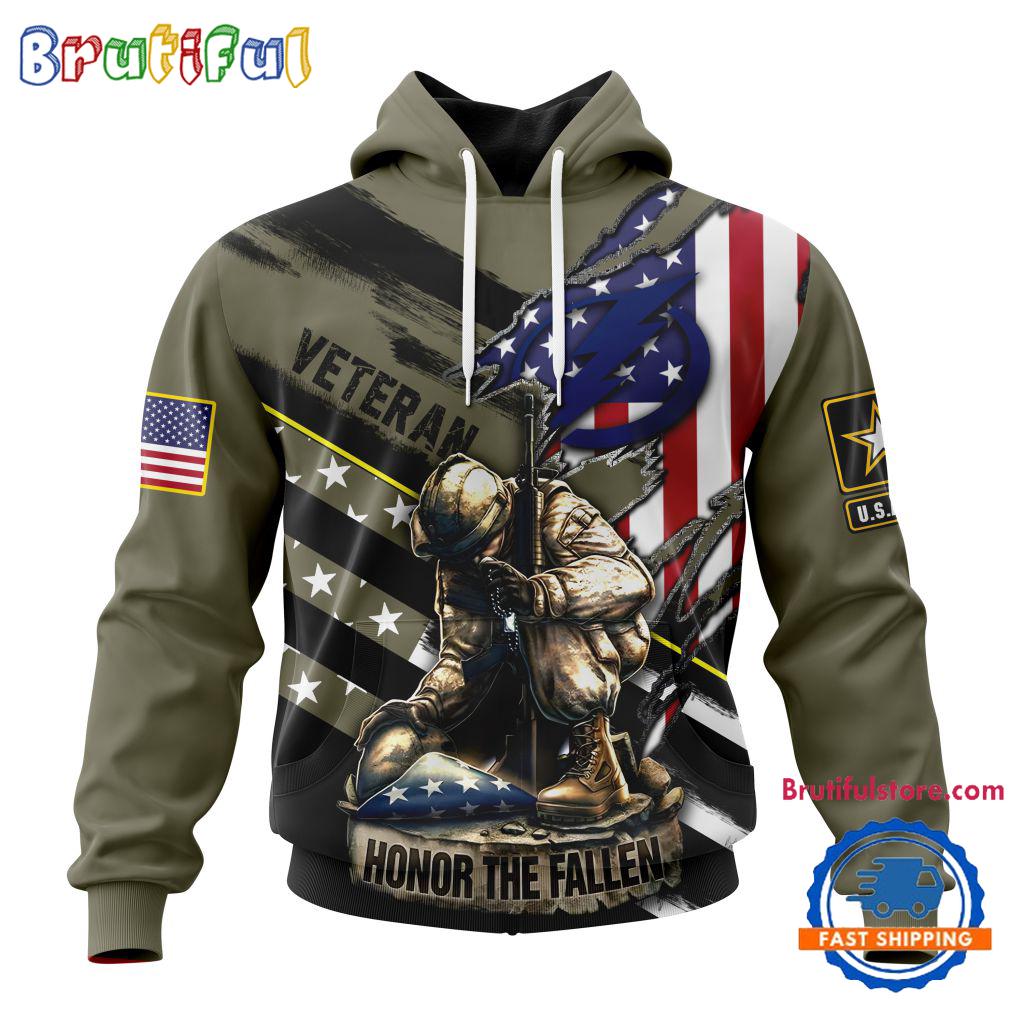 NHL Tampa Bay Lightning Special Hockey Honor Veterans And Their Families Hoodie, TShirt, Sweatshirt