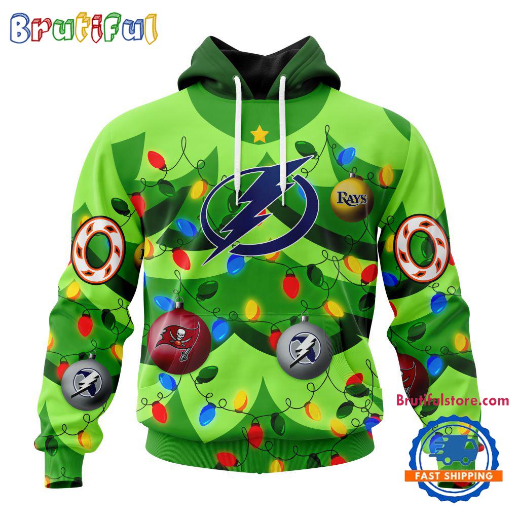 NHL Tampa Bay Lightning Specialized Christmass Tree Color And City's Sport Teams Hoodie, Sweatshirt, T Shirt