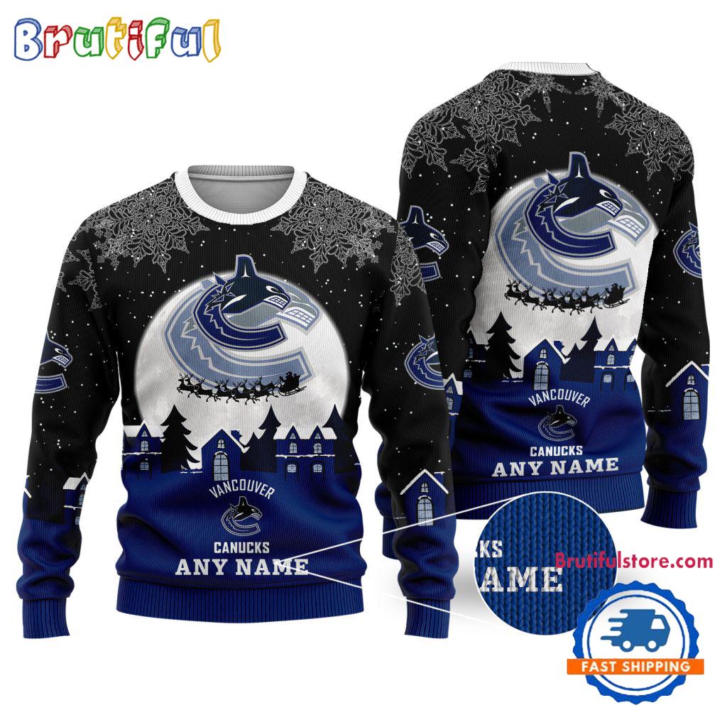 NHL Vancouver Canucks Hockey New Design Litmited Christmas Ugly Sweater