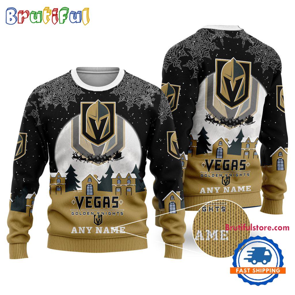 NHL Vegas Golden Knights Hockey New Design Litmited Christmas Ugly Sweater