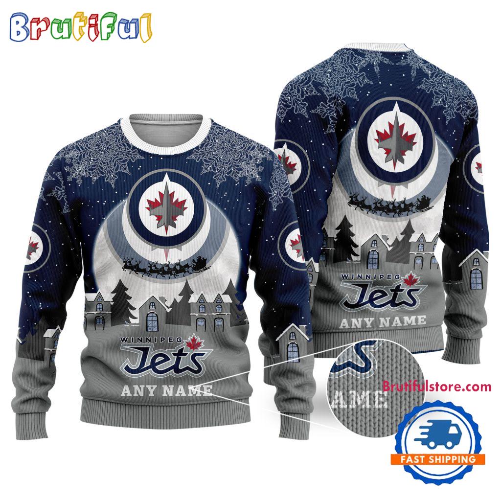 NHL Winnipeg Jets Hockey New Design Litmited Christmas Ugly Sweater