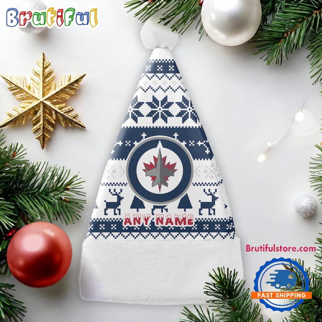 NHL Winnipeg Jets Hockey Team Christmas Hat, Sport Santa Hats, Christmas Hat Gift