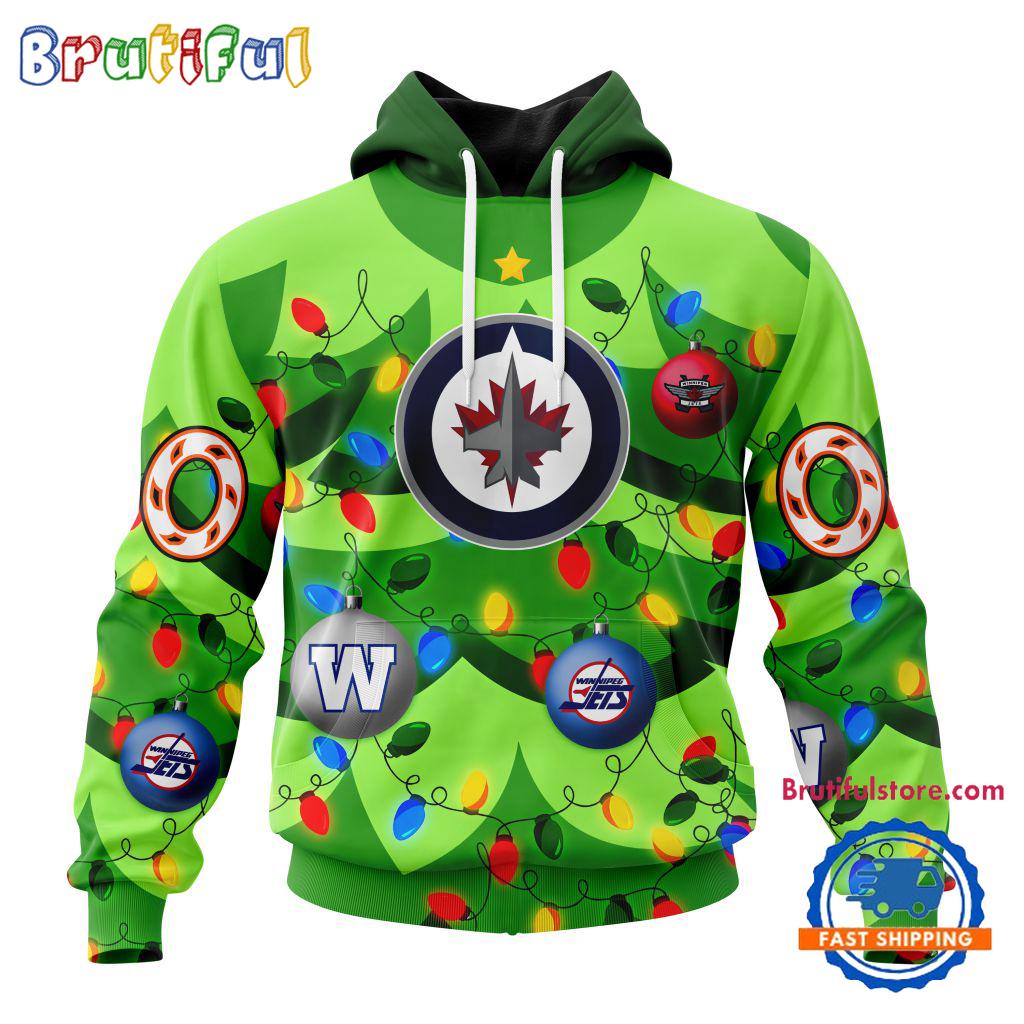 NHL Winnipeg Jets Specialized Christmass Tree Color And City's Sport Teams Hoodie, Sweatshirt, T Shirt