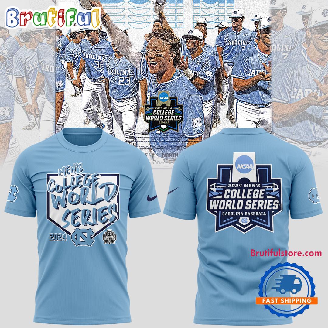North Carolina Tar Heels 2024 NCAA Men's Baseball College World Series Limited T Shirt